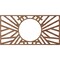 Ekena Millwork Hoover Wood Fretwork Pierced Ceiling Medallion, Walnut, 36"W x 18"H x 13 3/8"ID x 3/8"T CMWP36X18X0375HOWA - alternate 2